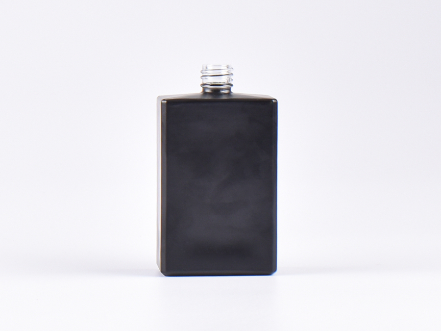 Schwarzglasflasche "Miro" , 100ml, DIN18, ohne Montur