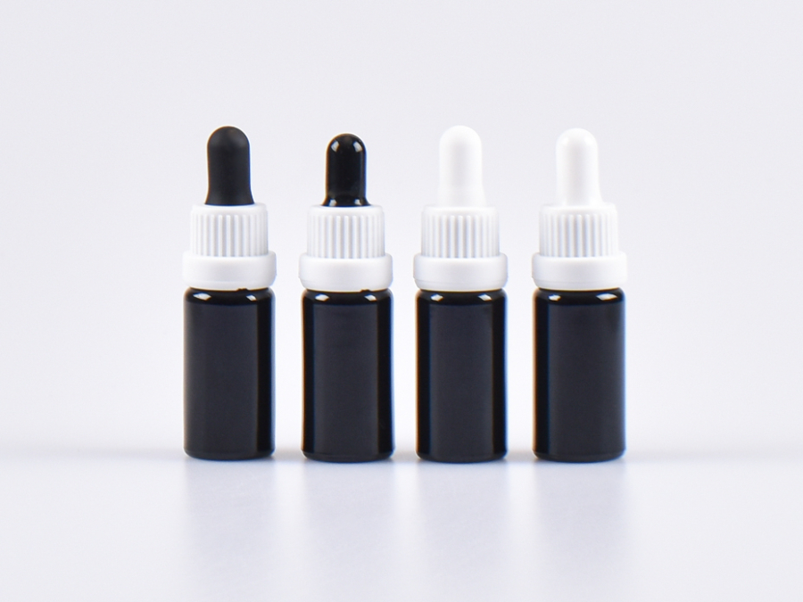 MIRON Violettglasflasche 10ml, mit Pipette OV weiss