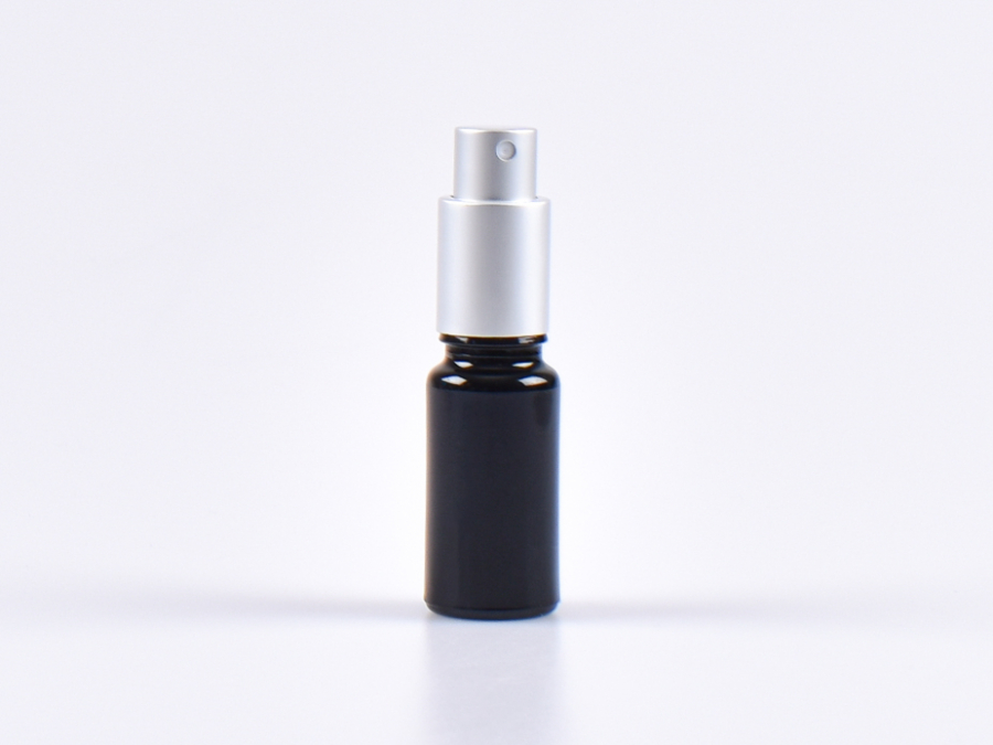 MIRON Violettglasflasche 10ml, mit Zerstäuber Aluminium, 4 Color