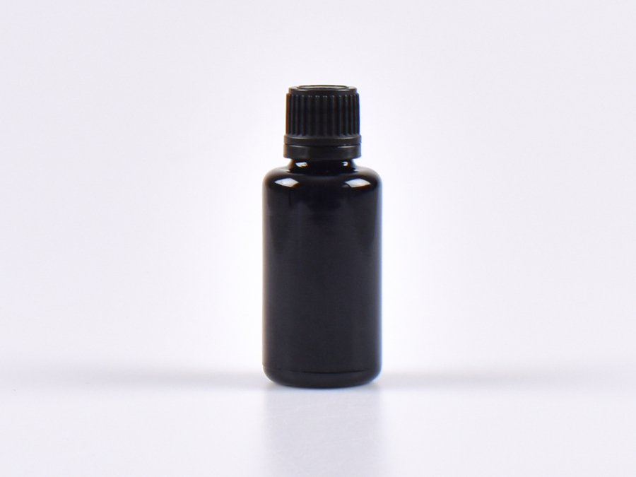 MIRON Violettglasflasche 30ml, mit Schraubverschluss OV