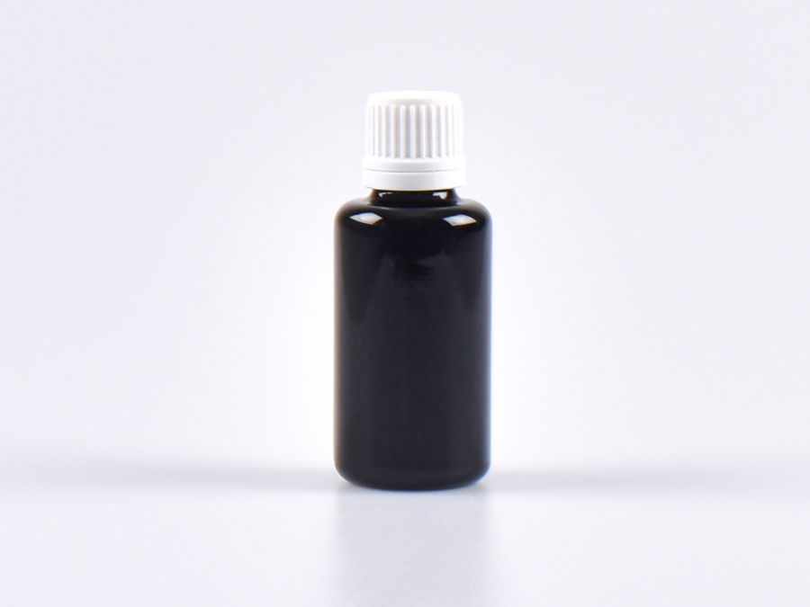 MIRON Violettglasflasche 30ml, mit Schraubverschluss OV
