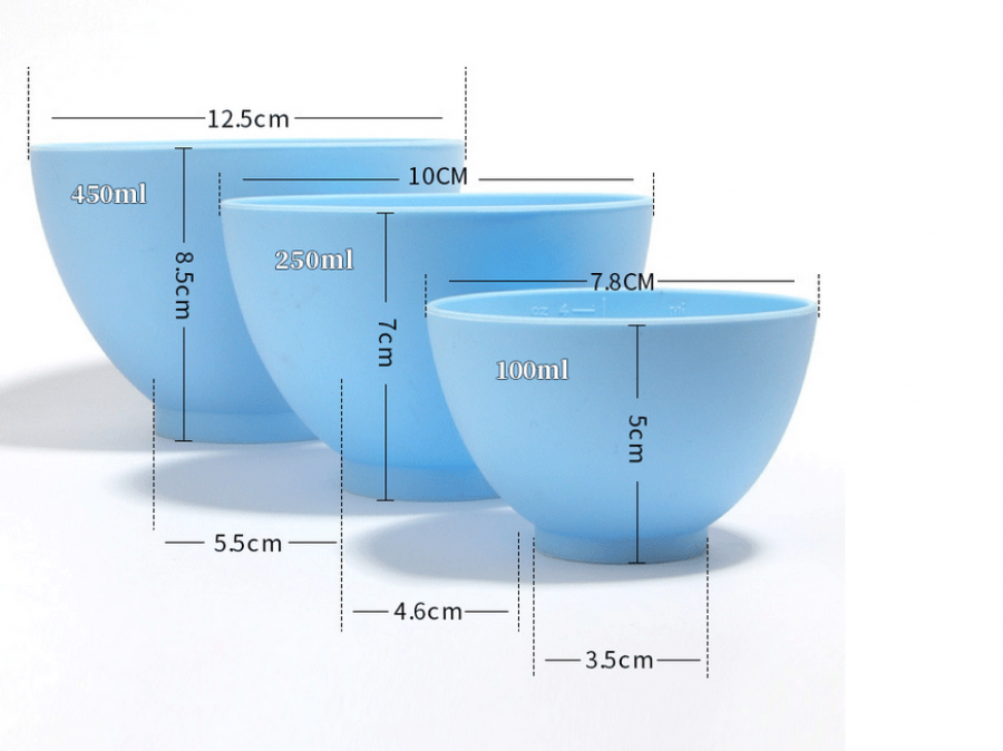 Mix Bowl, im Set, 3 Grössen, 3 Farben