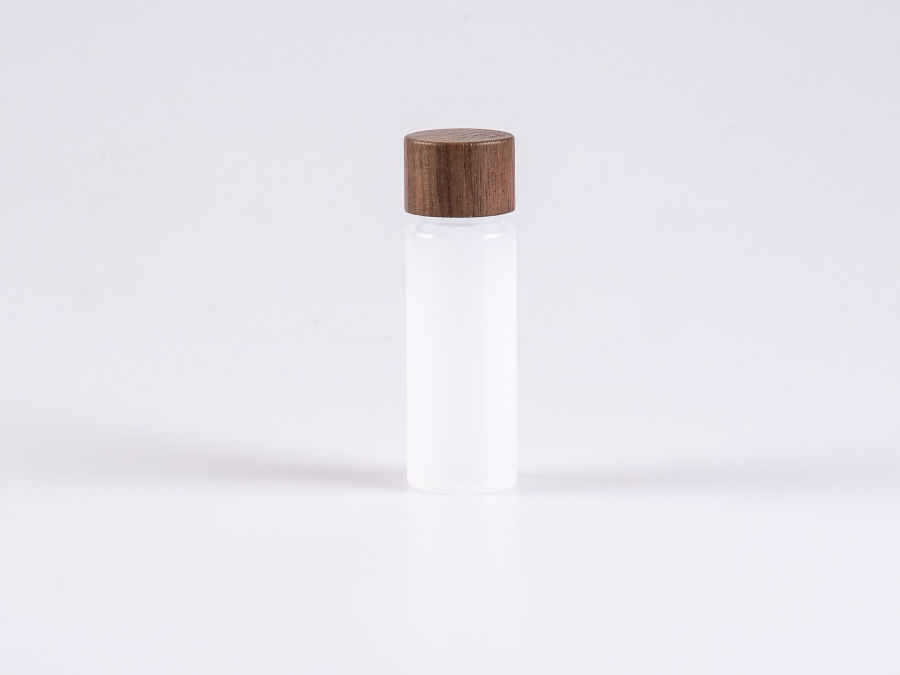 Flasche "Nasa" 50ml, LDPE, mit Deckel Walnut