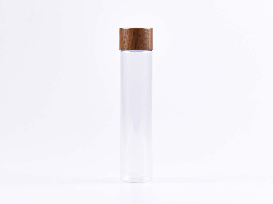 PET Röhrchen, 100ml, Schraubverschluss Walnut