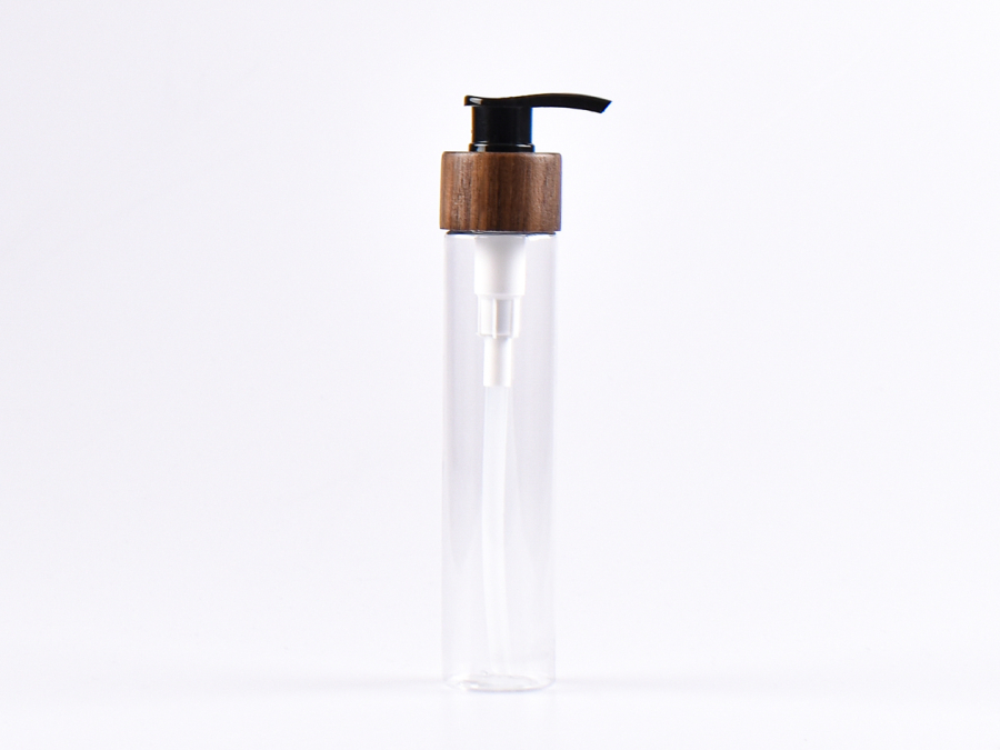 PET Röhrchen, 100ml, mit Dispenser Walnut