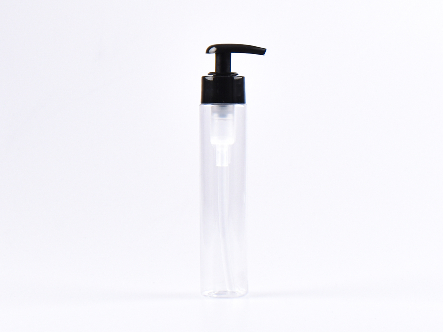 PET Röhrchen, 100ml, mit Dispenser schwarz