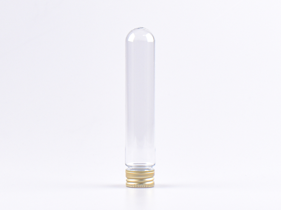 PET Röhrchen, 80ml, Schraubverschluss Alu