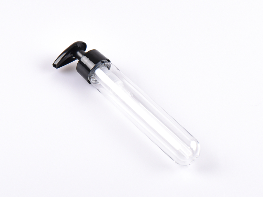 PET Röhrchen, 80ml, mit Dispenser schwarz