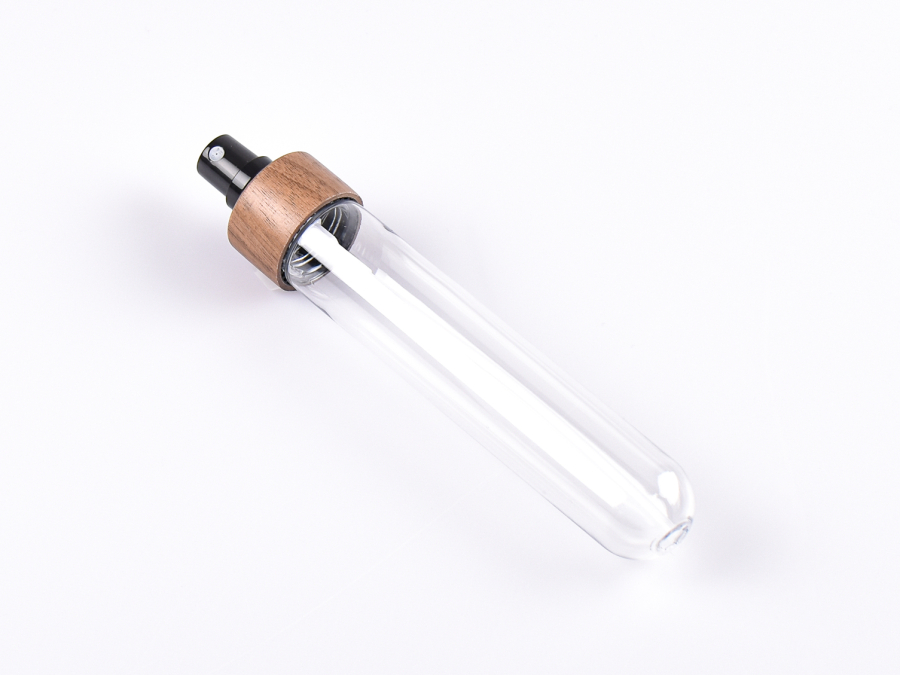 PET Röhrchen, 80ml, mit Zerstäuber Walnut