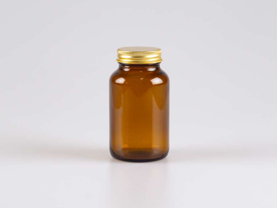 Tabletten - und Pulverglas, 300ml, mit Deckel in 2 Farben