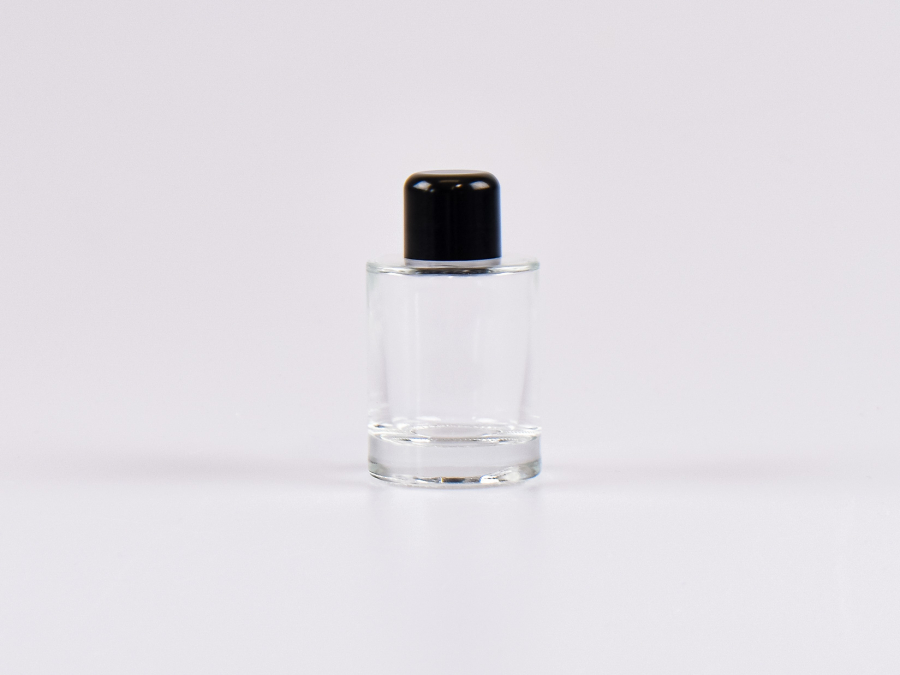 Glasflasche "Raoul" 30ml, mit Tropfmontur schwarz