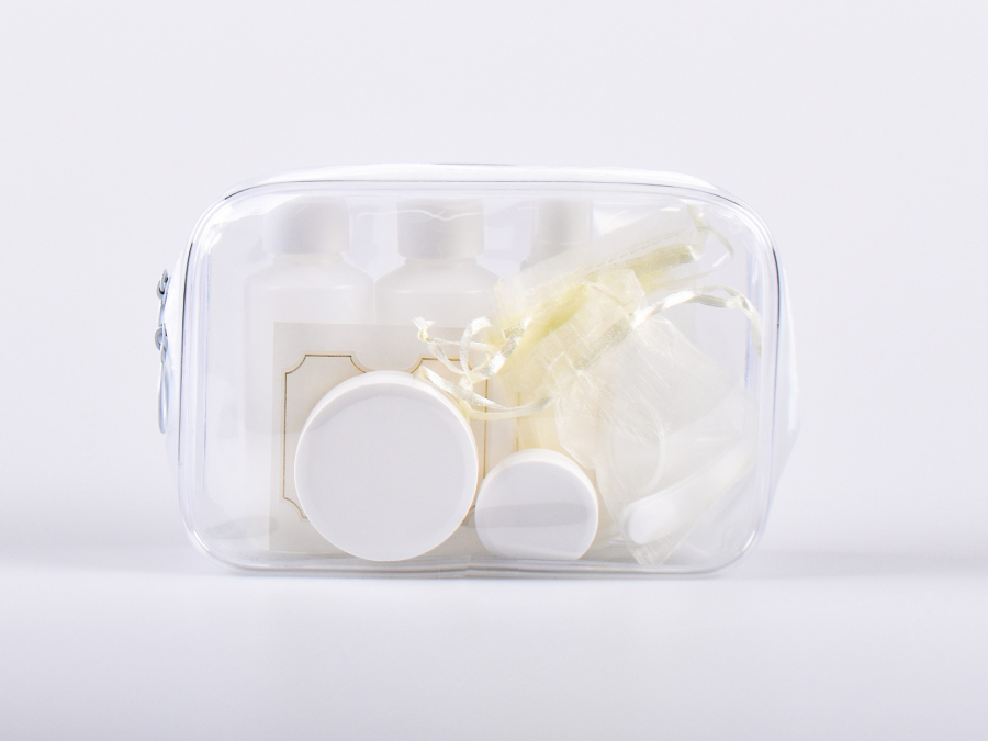 Reise-Set, Make-up Tasche, Beauty Case, Reisebeutel, transparent, (15-teilig), Sie sparen 20%