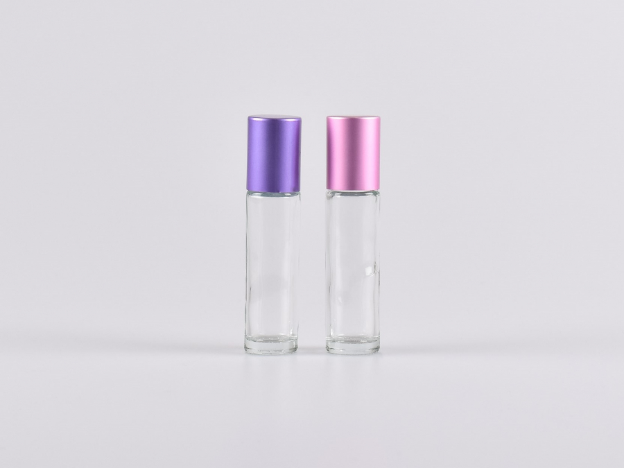 Roll-On-Flasche, Braun/Klarglas, frei kombinierbar, 10ml Color