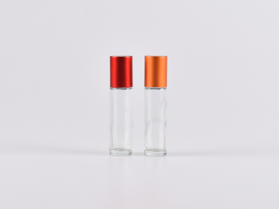 Roll-On-Flasche, Braun/Klarglas, frei kombinierbar, 10ml Color