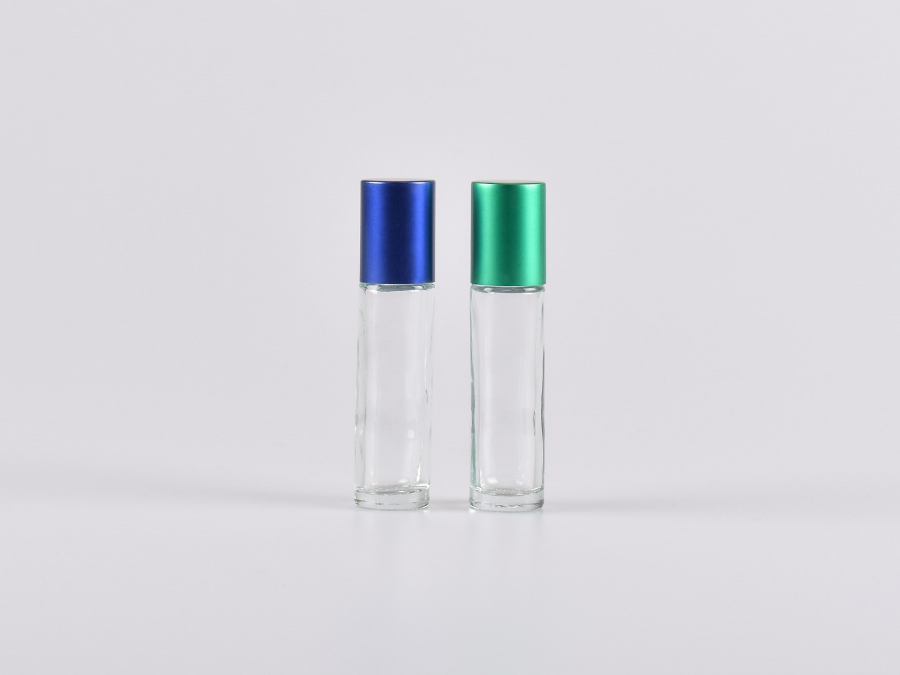 Roll-On-Flasche, Braun/Klarglas, frei kombinierbar, 10ml Color