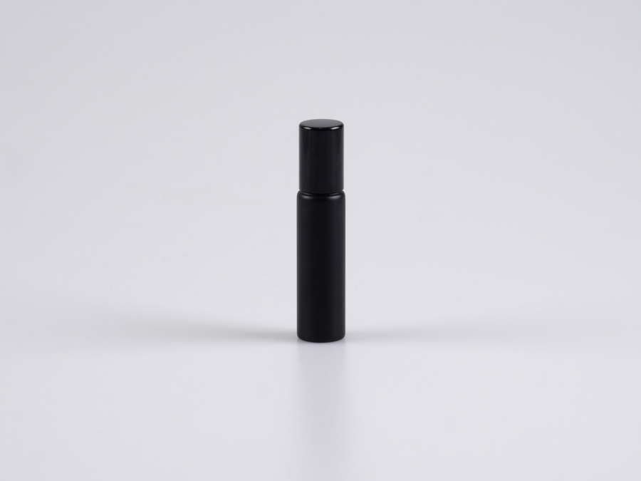 Roll-On-Flasche, 10ml, Glas, schwarz