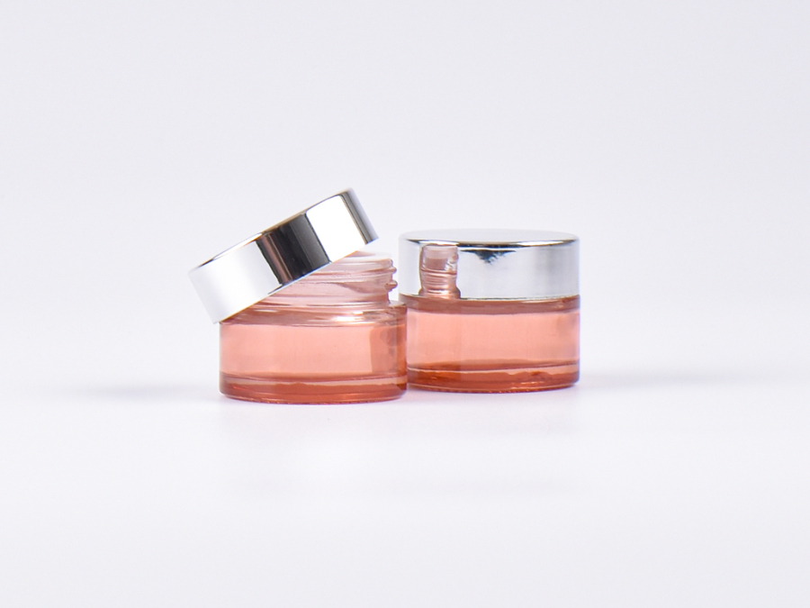 Kosmetikdose "Lucy", 15ml, mit Deckel silber