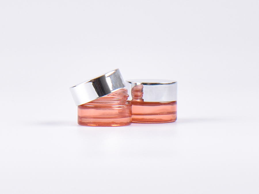 Kosmetikdose"Lucy", 7ml, mit Deckel silber
