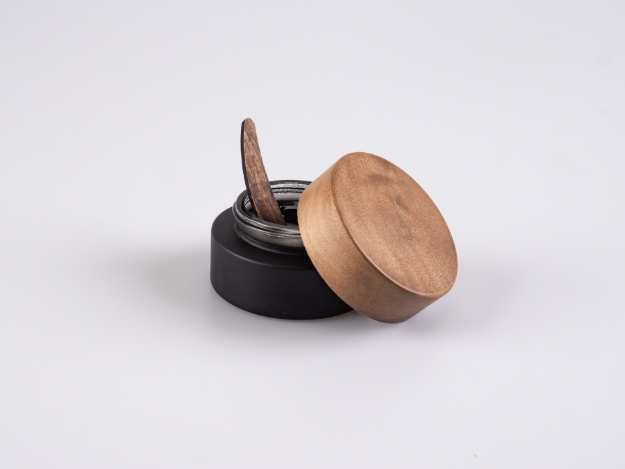 Crème-Salbenspatel aus Walnut, 5 Stk.