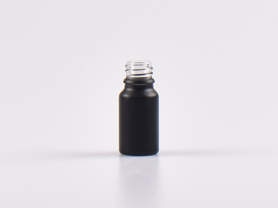 Schwarzglasflasche 10ml, DIN18, ohne Montur