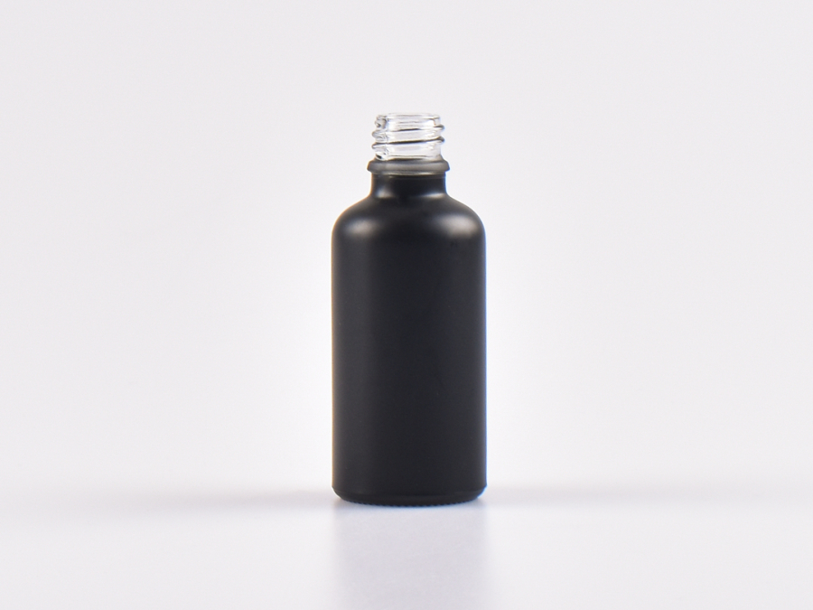 Schwarzglasflasche 50ml, DIN18, ohne Montur