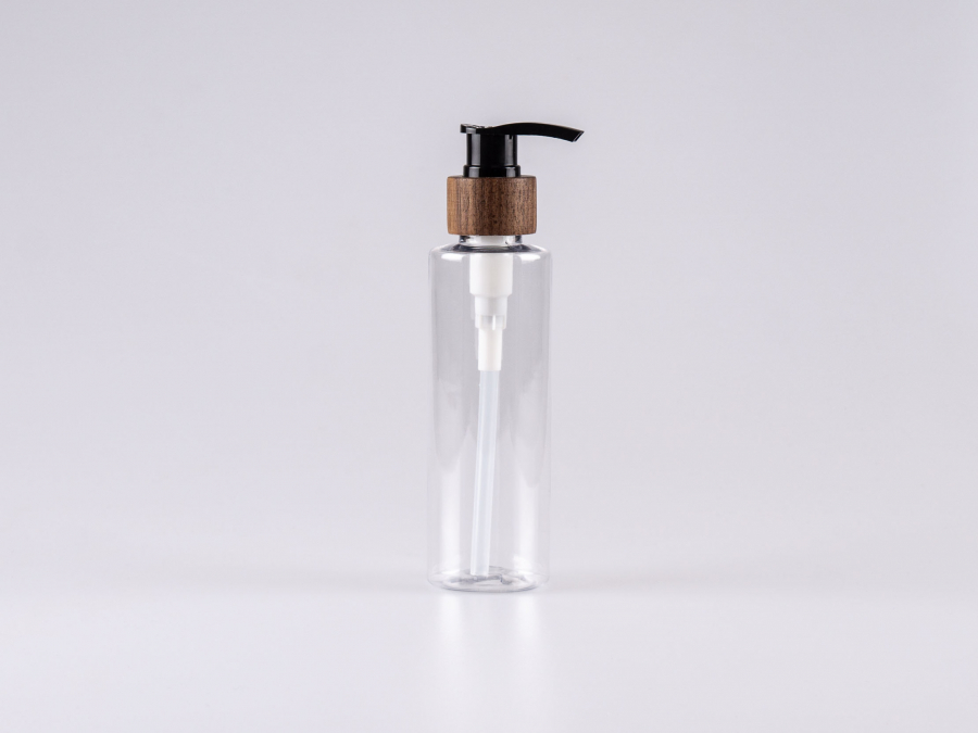 PET Flasche "Sharp" 150ml, mit Dispenser Walnut