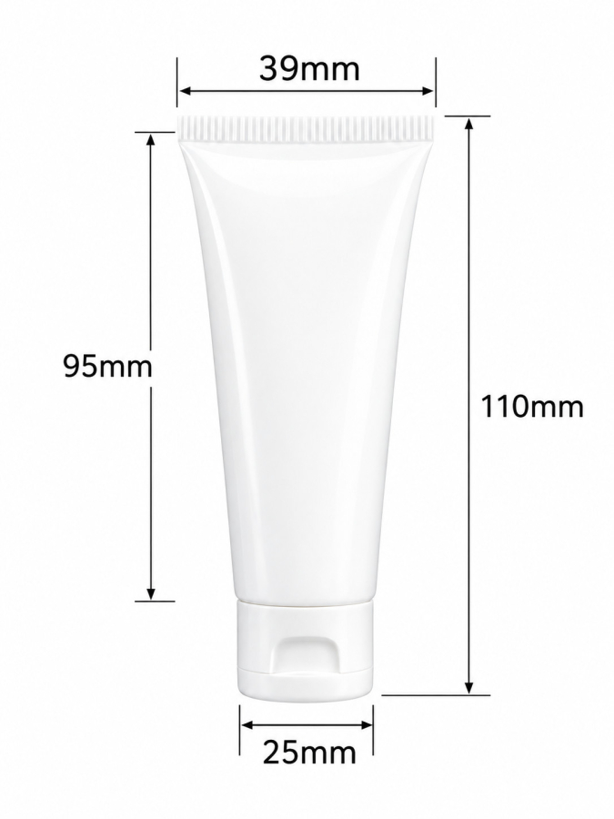 Kosmetiktube 30 ml – Weiss matt
