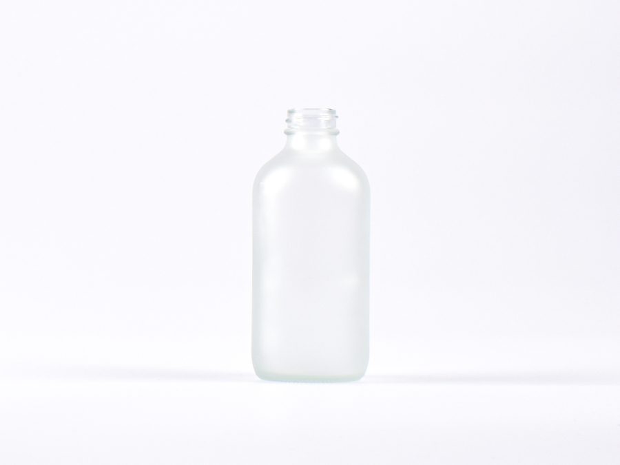 Glasflasche säuremattiert, 250ml, 28/410, ohne Montur