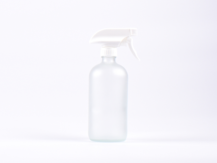 Glasflasche säuremattiert, 500ml, mit Triggerspray