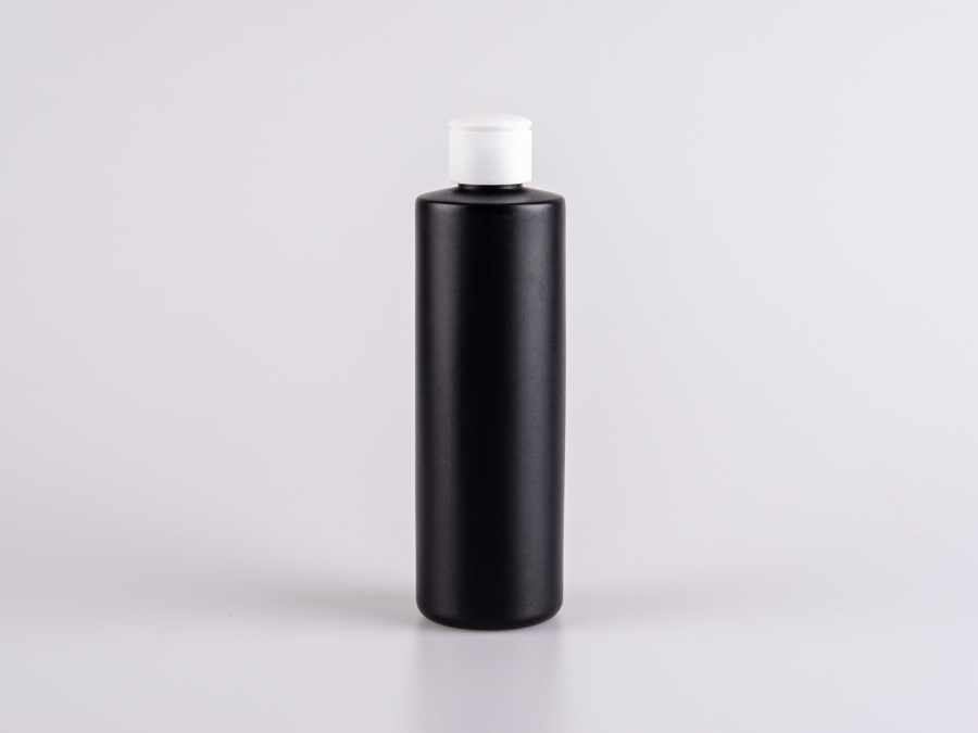 Flasche "Tara" 250ml, matt-schwarz, mit FlipTop/DiscTop