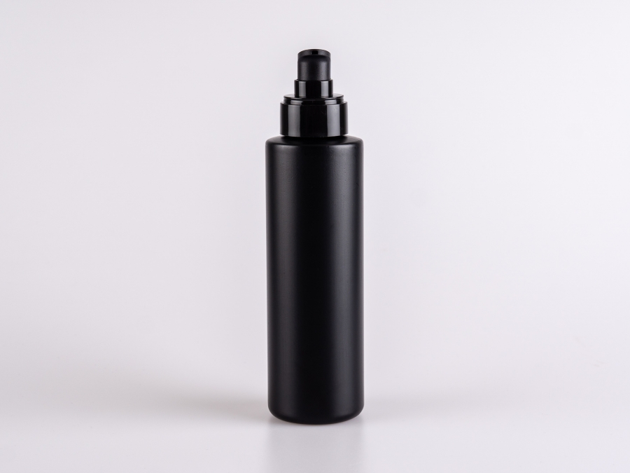 Flasche "Tara" 250ml, matt-schwarz, mit Lotionspumpe "Prime"