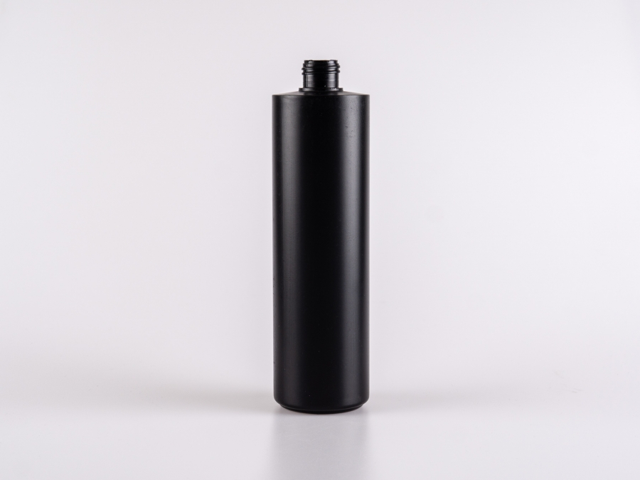 Flasche "Tara", 500ml, HD-PE matt-schwarz, ohne Montur