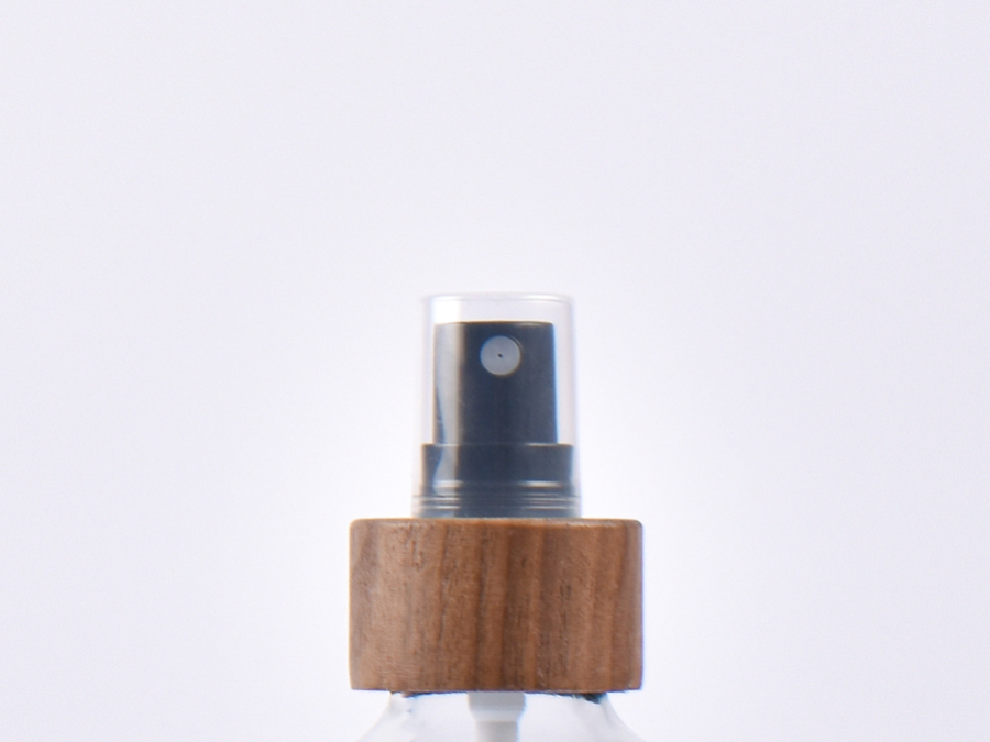 Schwarzglasflasche 250ml, mit Zerstäuber Walnut