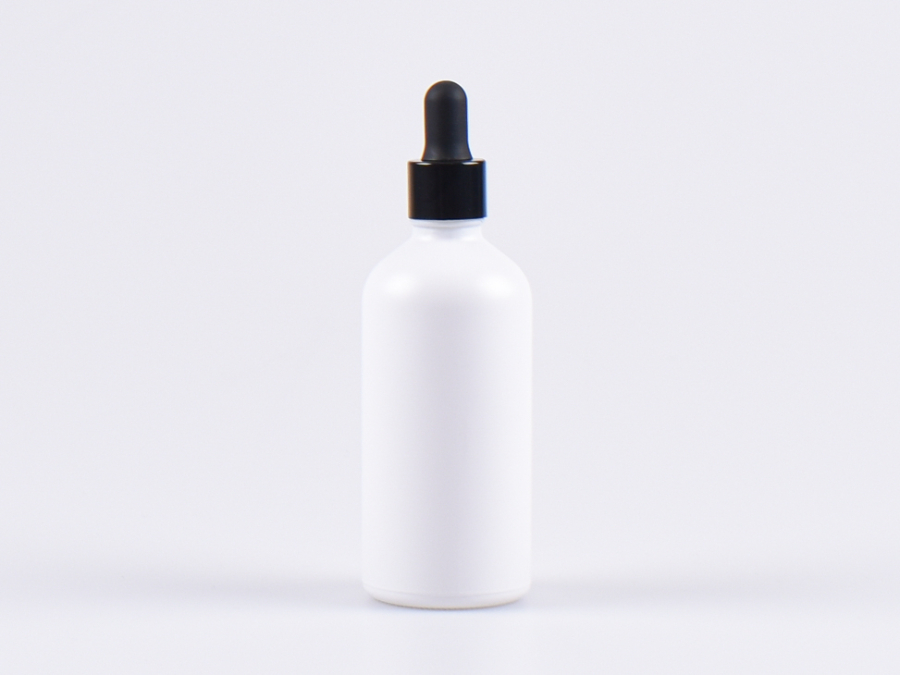 100ml-glasflasche-weiss-matt-pipette-schwarz