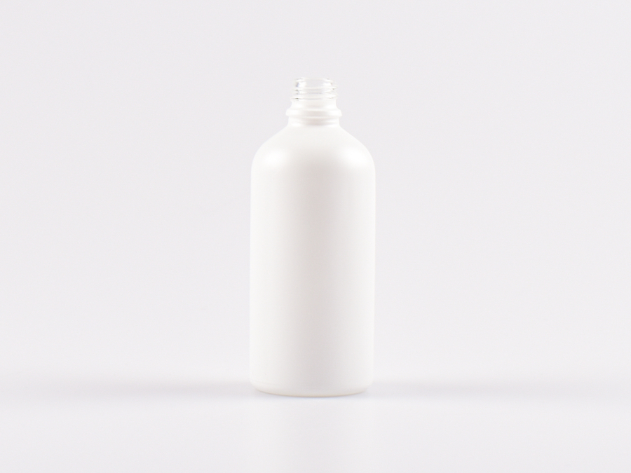 glasflasche-weissmatt-din18-weiss