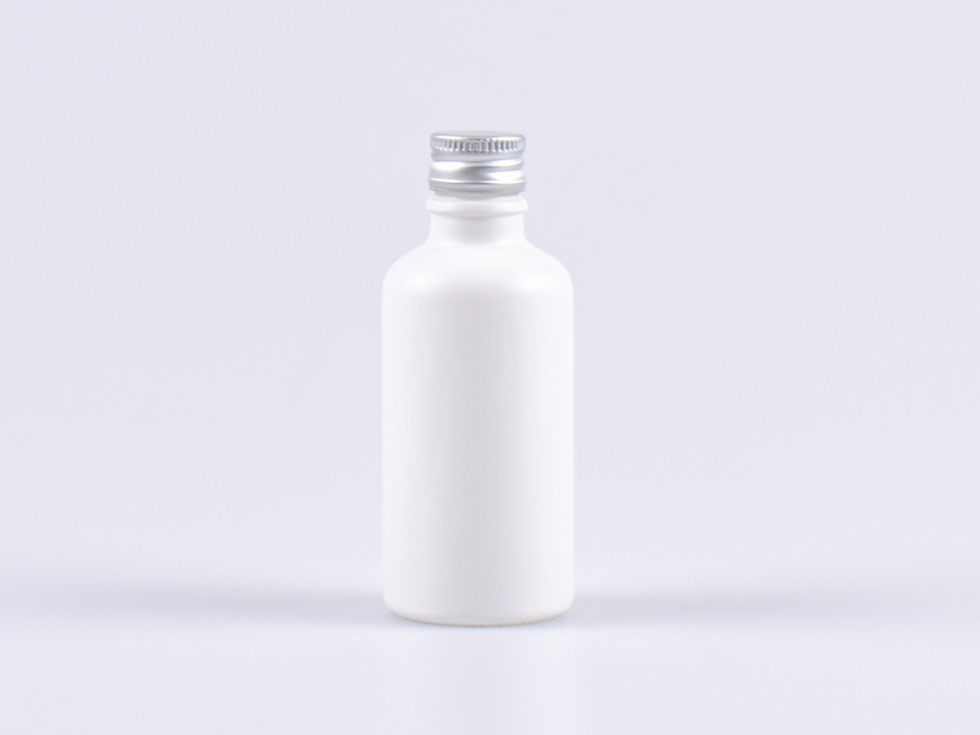 Weissglasflasche 50ml, mit Aludeckel