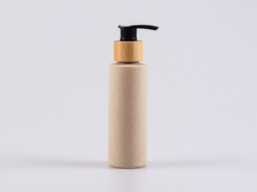 Bioflasche "CERES", 100ml, mit Dispenser Bambus