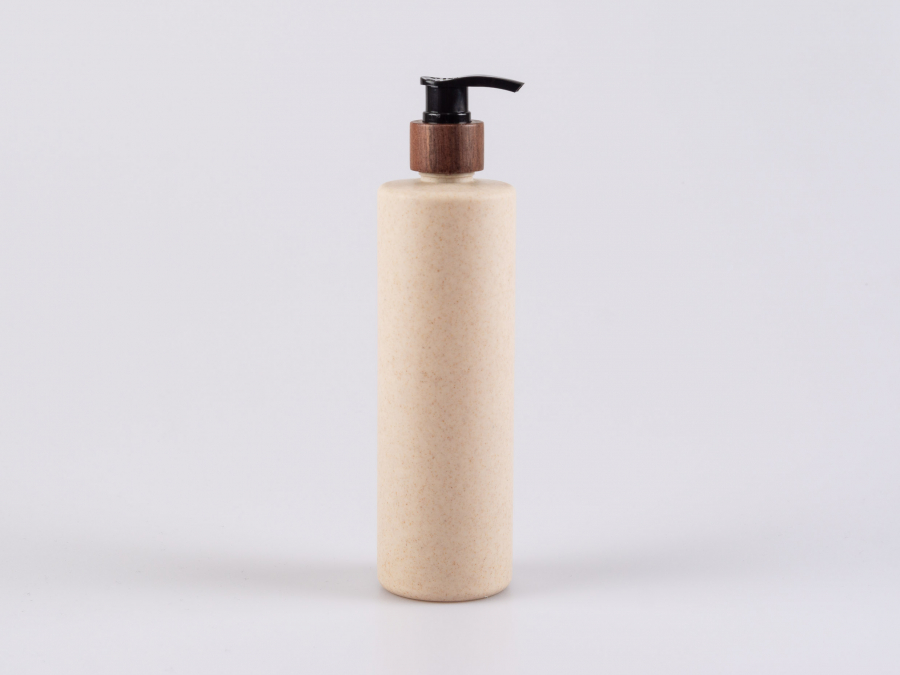 Bioflasche "CERES", 400ml, mit Dispenser Walnut