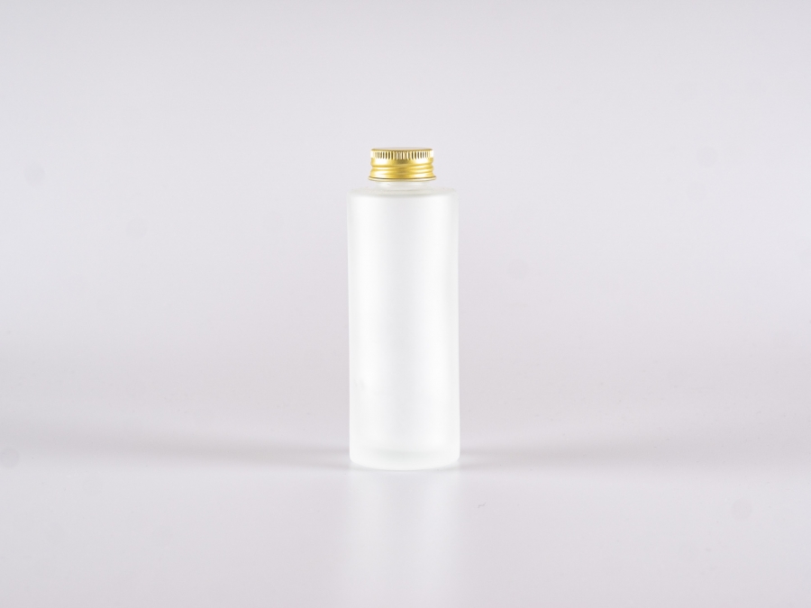 glasflasche-100ml-deckel-aluminium-gold