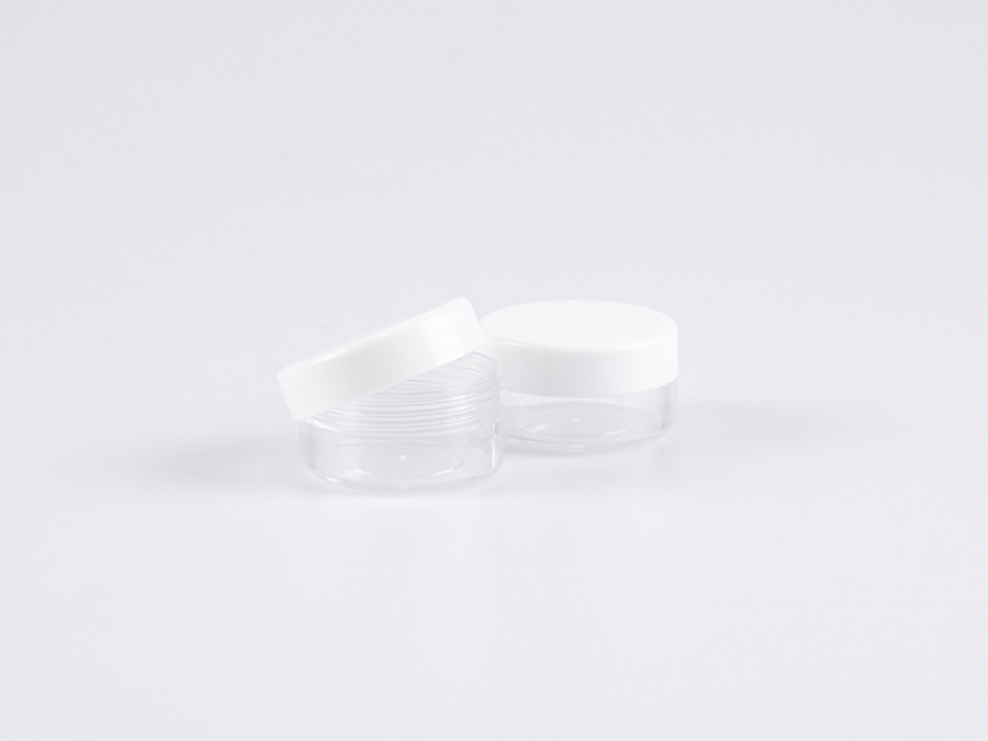 Dose, 10ml, transparent-schwarz-weiss