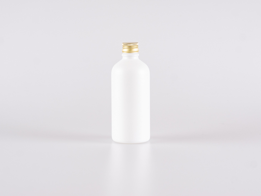 flasche-glas-100ml-weiss-aludeckel-eco-verpackung