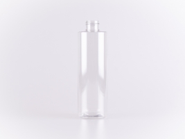 Flasche "Sharp" 250ml, PET glasklar, 24/410, ohne Montur