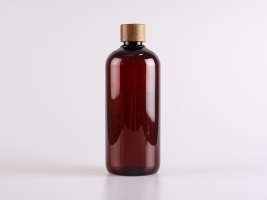 Flasche "Alex" 500ml, mit Deckel Walnut