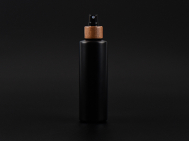Flasche "Tara" 250ml, matt-schwarz, mit Zerstäuber Walnut