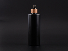Flasche "Tara" 450ml, matt-schwarz, mit Zerstäuber Walnut