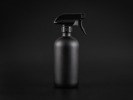 Schwarzglasflasche 500ml, mit Triggerspray