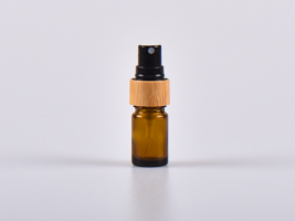 Braunglasflasche 5ml, mit Zerstäuber Bambus