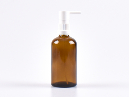 Braunglasflasche 100ml, mit Rachenspray