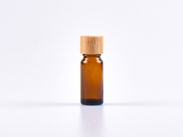 Braunglasflasche 10ml, mit Tropfmontur Bambus