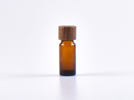 Braunglasflasche 10ml, mit Schraubverschluss Walnut